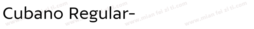 Cubano Regular字体转换